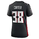 Zennovawear Nathan Carter Atlanta Falcons Women's Team Game Jersey - Black