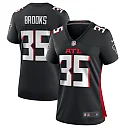 Zennovawear Natrone Brooks Atlanta Falcons Women's Team Game Jersey - Black