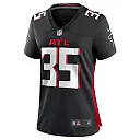 Zennovawear Natrone Brooks Atlanta Falcons Women's Team Game Jersey - Black