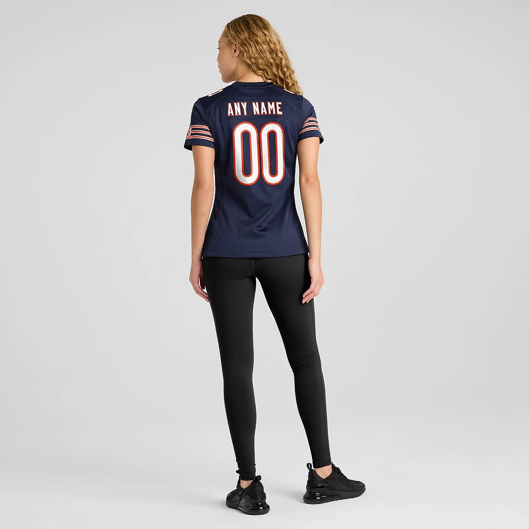 Zennovawear Chicago Bears Women's Custom Game Jersey - Navy