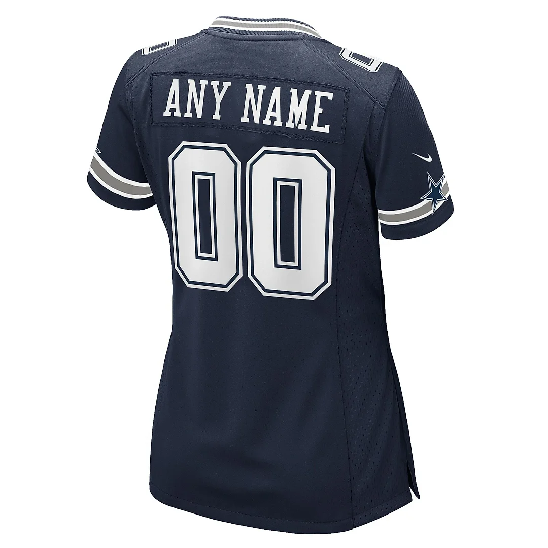 Zennovawear Dallas Cowboys Women's Custom Game Jersey - Navy