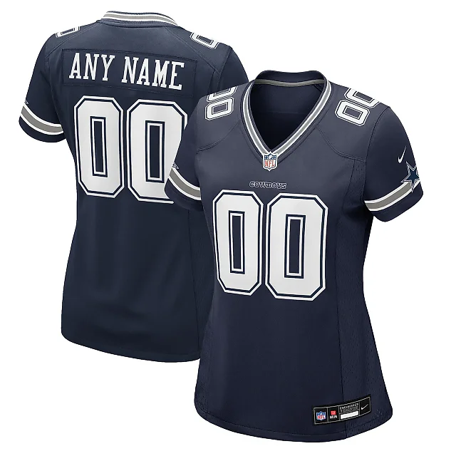 Zennovawear Dallas Cowboys Women's Custom Game Jersey - Navy