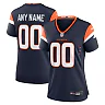 Zennovawear Denver Broncos Women's Alternate Custom Game Jersey - Navy