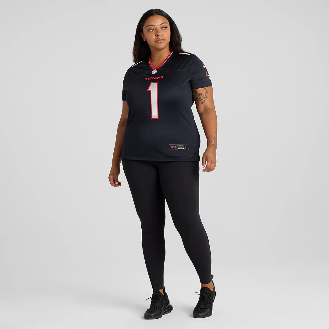 Zennovawear Houston Texans Women's #1 Mom Game Jersey - Navy