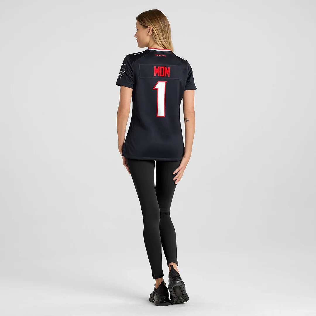 Zennovawear Houston Texans Women's #1 Mom Game Jersey - Navy