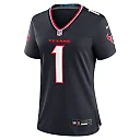 Zennovawear Houston Texans Women's #1 Mom Game Jersey - Navy