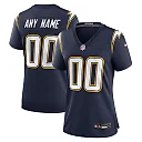 Zennovawear Los Angeles Chargers Women's Alternate Super Chargers Game Custom Jersey - Navy