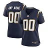 Zennovawear Los Angeles Chargers Women's Alternate Super Chargers Game Custom Jersey - Navy