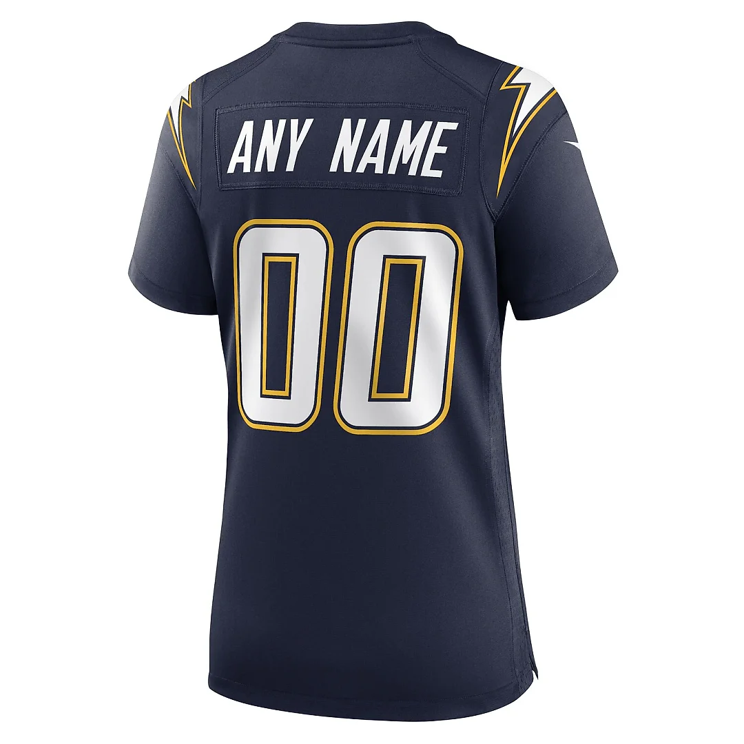 Zennovawear Los Angeles Chargers Women's Alternate Super Chargers Game Custom Jersey - Navy