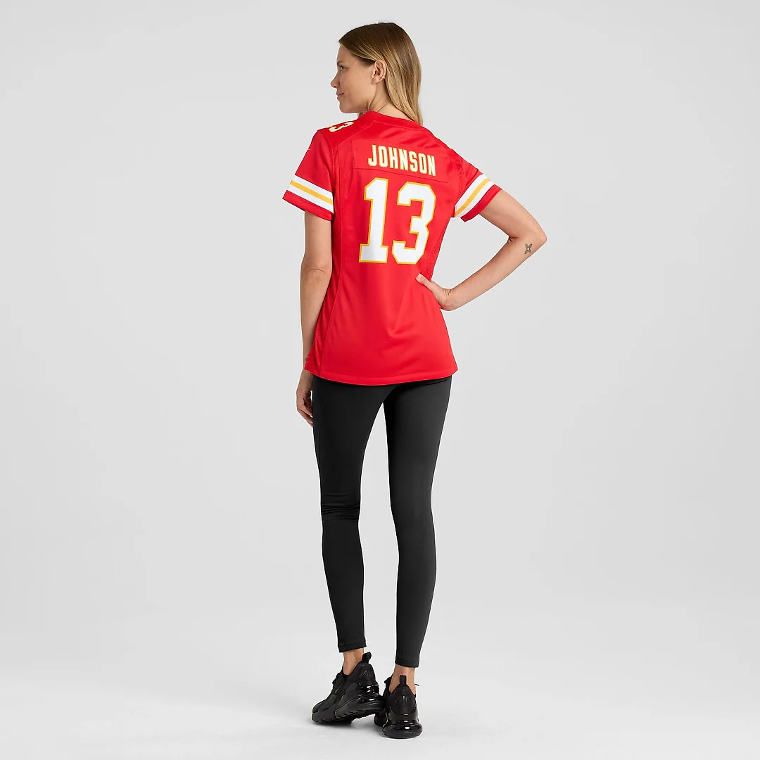 Zennovawear Nazeeh Johnson Kansas City Chiefs Women's Game Player Jersey - Red