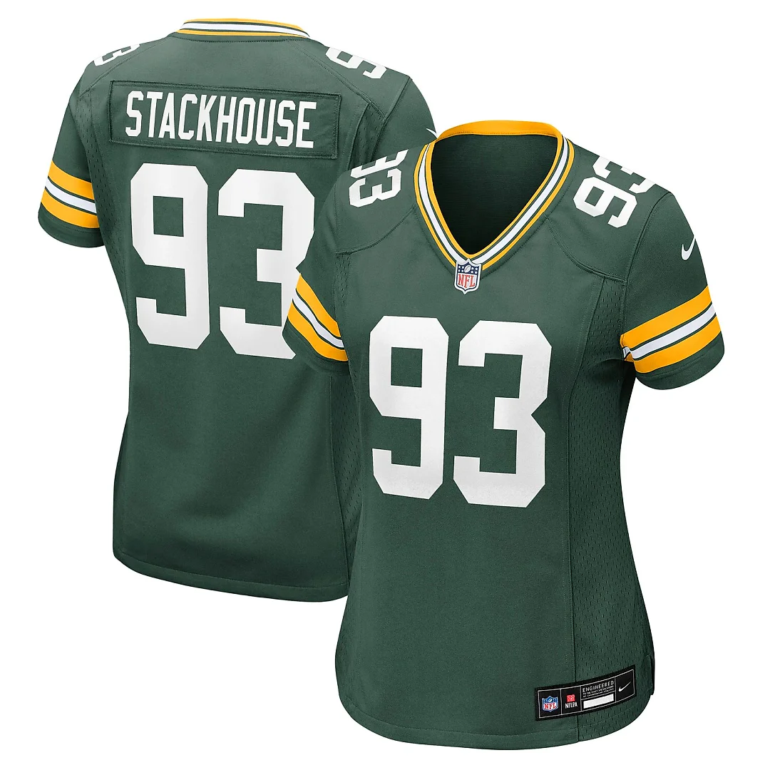 Zennovawear Nazir Stackhouse Green Bay Packers Women's Team Game Jersey - Green