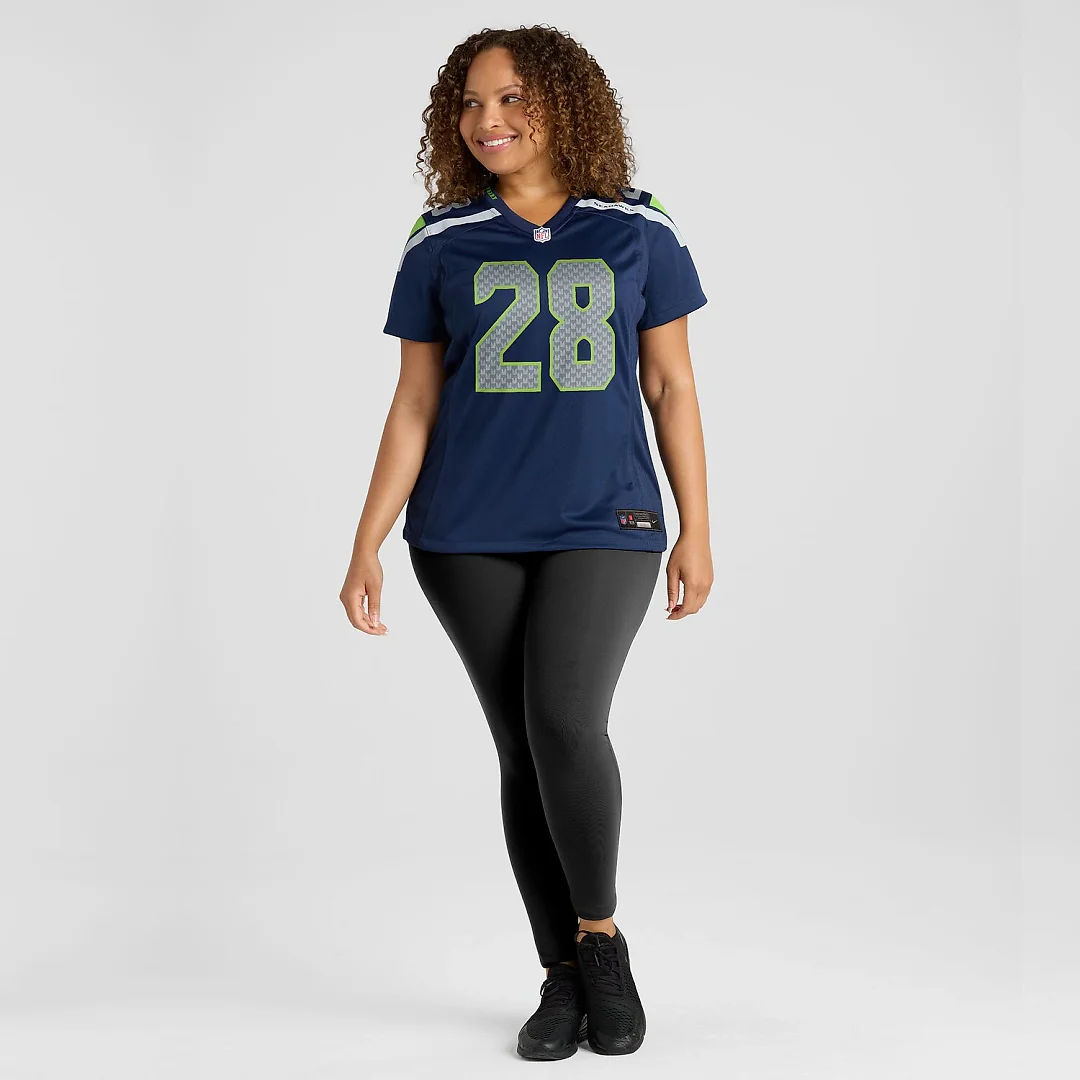 Zennovawear Nehemiah Pritchett Seattle Seahawks Women's Team Game Jersey - College Navy