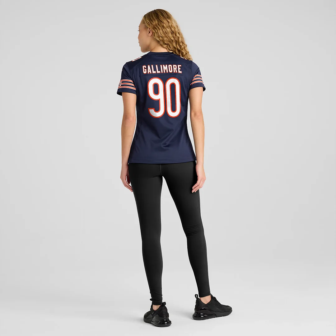 Zennovawear Neville Gallimore Chicago Bears Women's Team Game Jersey - Navy