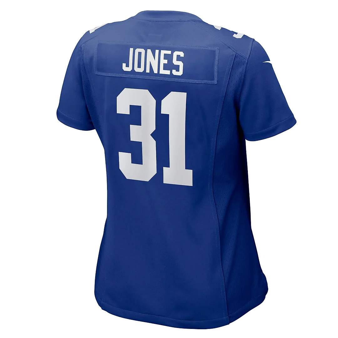 Zennovawear Nic Jones New York Giants Women's Team Game Jersey - Royal