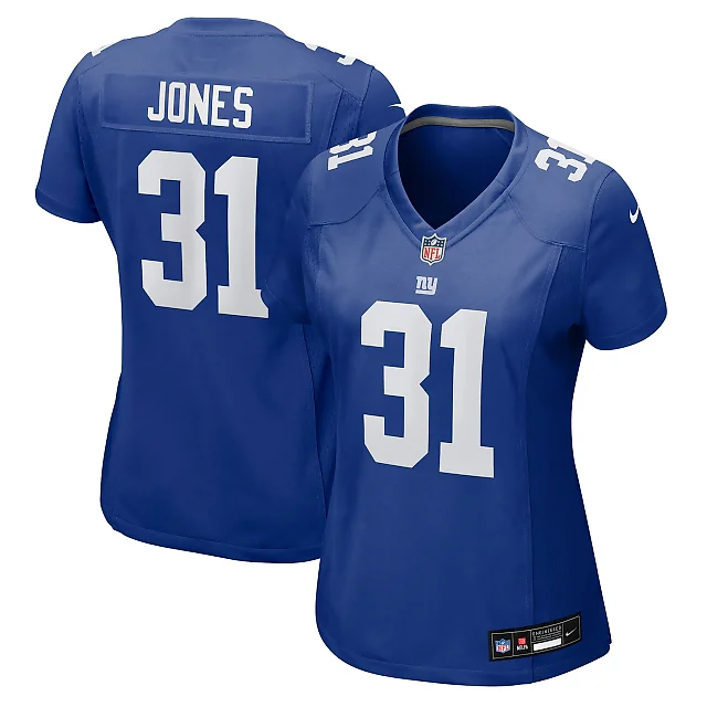Zennovawear Nic Jones New York Giants Women's Team Game Jersey - Royal