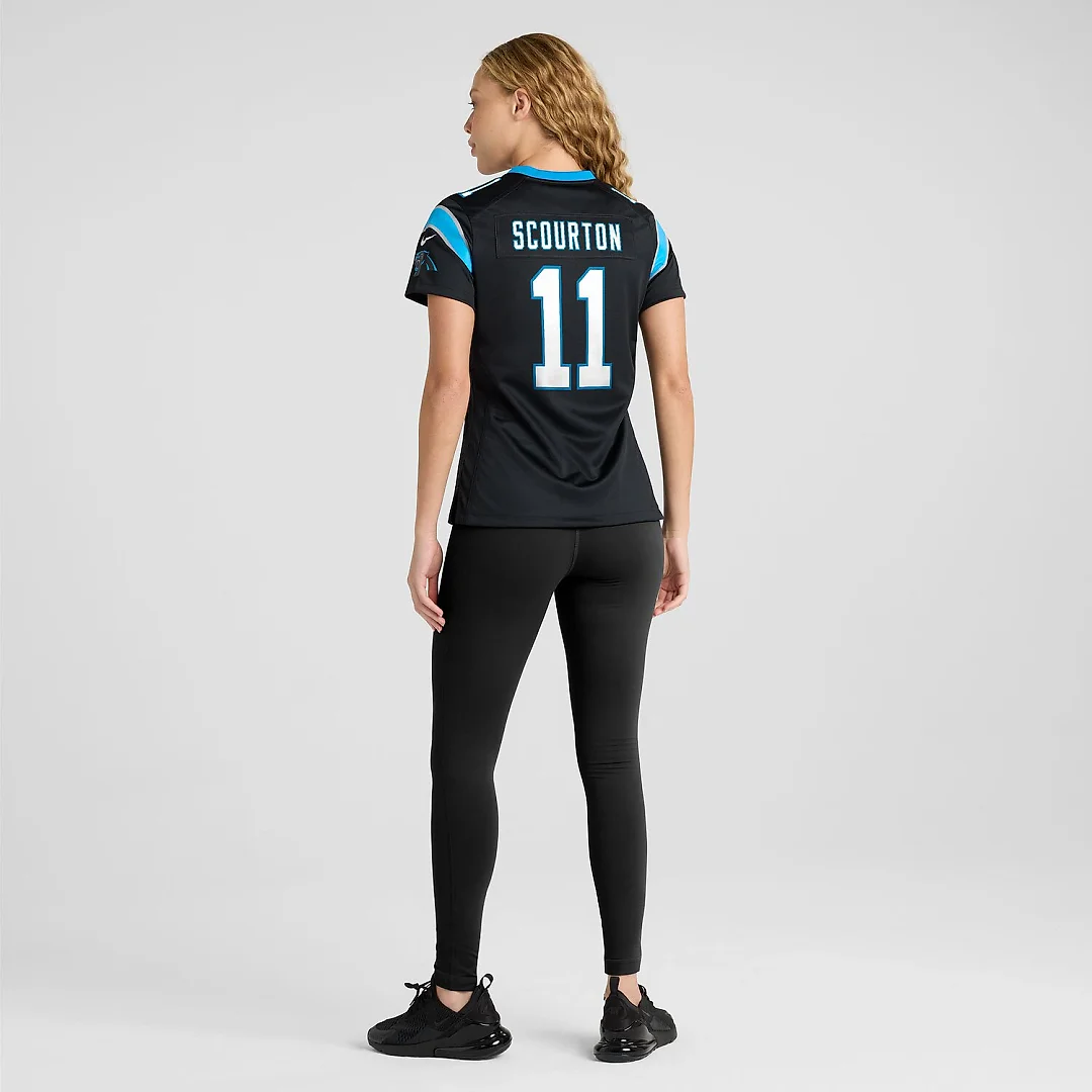 Zennovawear Nic Scourton Carolina Panthers Women's Team Game Jersey - Black