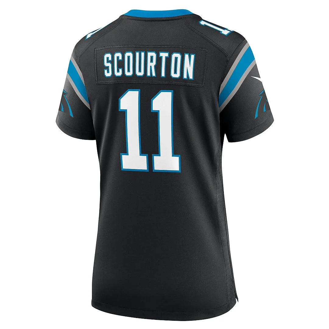 Zennovawear Nic Scourton Carolina Panthers Women's Team Game Jersey - Black