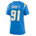 Zennovawear Nick Barrett Los Angeles Chargers Women's Team Game Jersey - Powder Blue