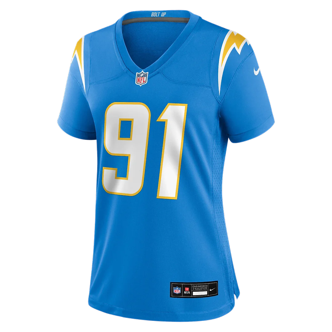 Zennovawear Nick Barrett Los Angeles Chargers Women's Team Game Jersey - Powder Blue