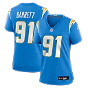 Zennovawear Nick Barrett Los Angeles Chargers Women's Team Game Jersey - Powder Blue
