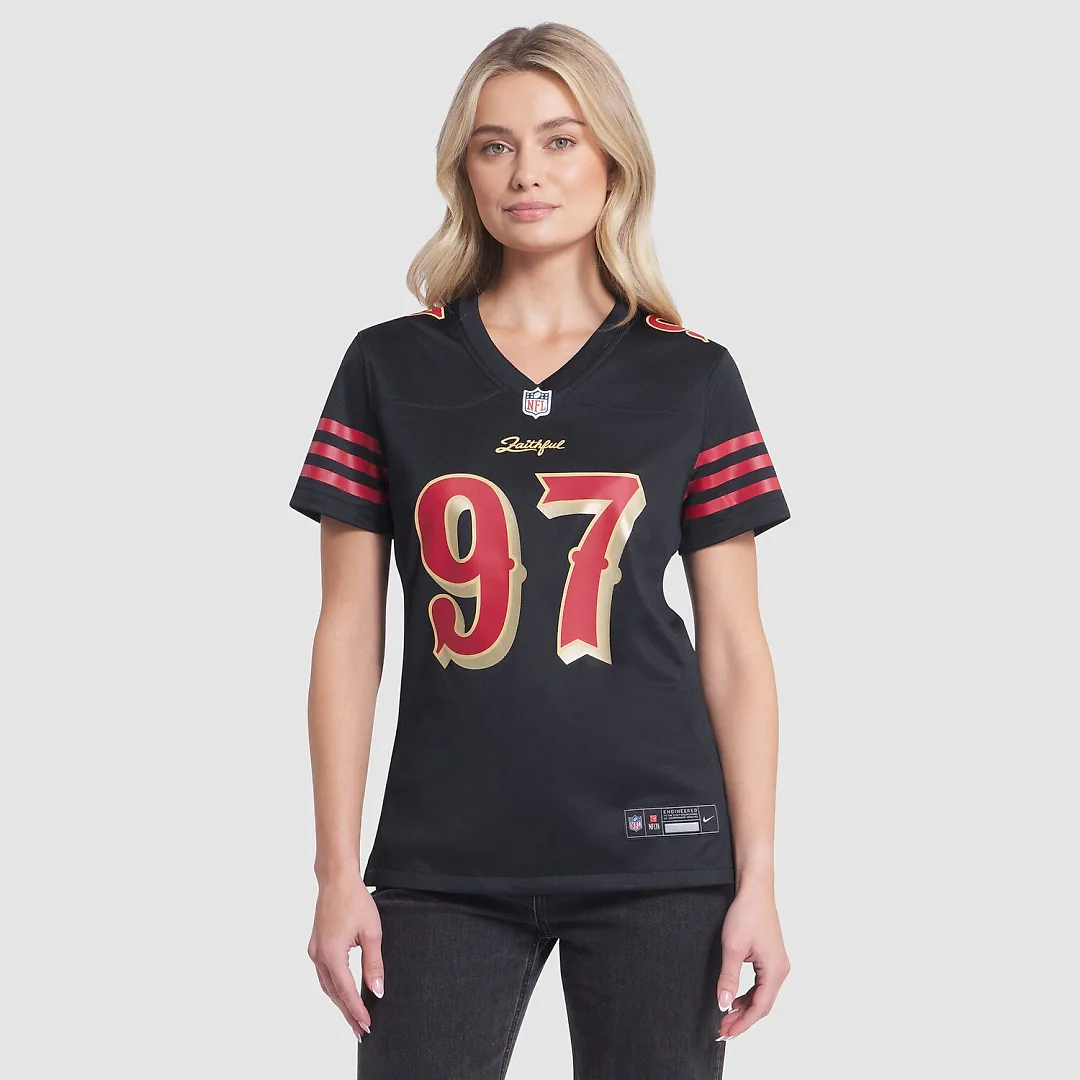 Zennovawear Nick Bosa San Francisco 49ers Women's 2025 Rivalries Collection Game Jersey - Black