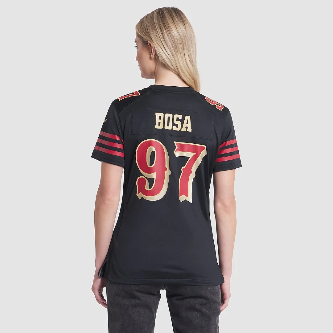 Zennovawear Nick Bosa San Francisco 49ers Women's 2025 Rivalries Collection Game Jersey - Black