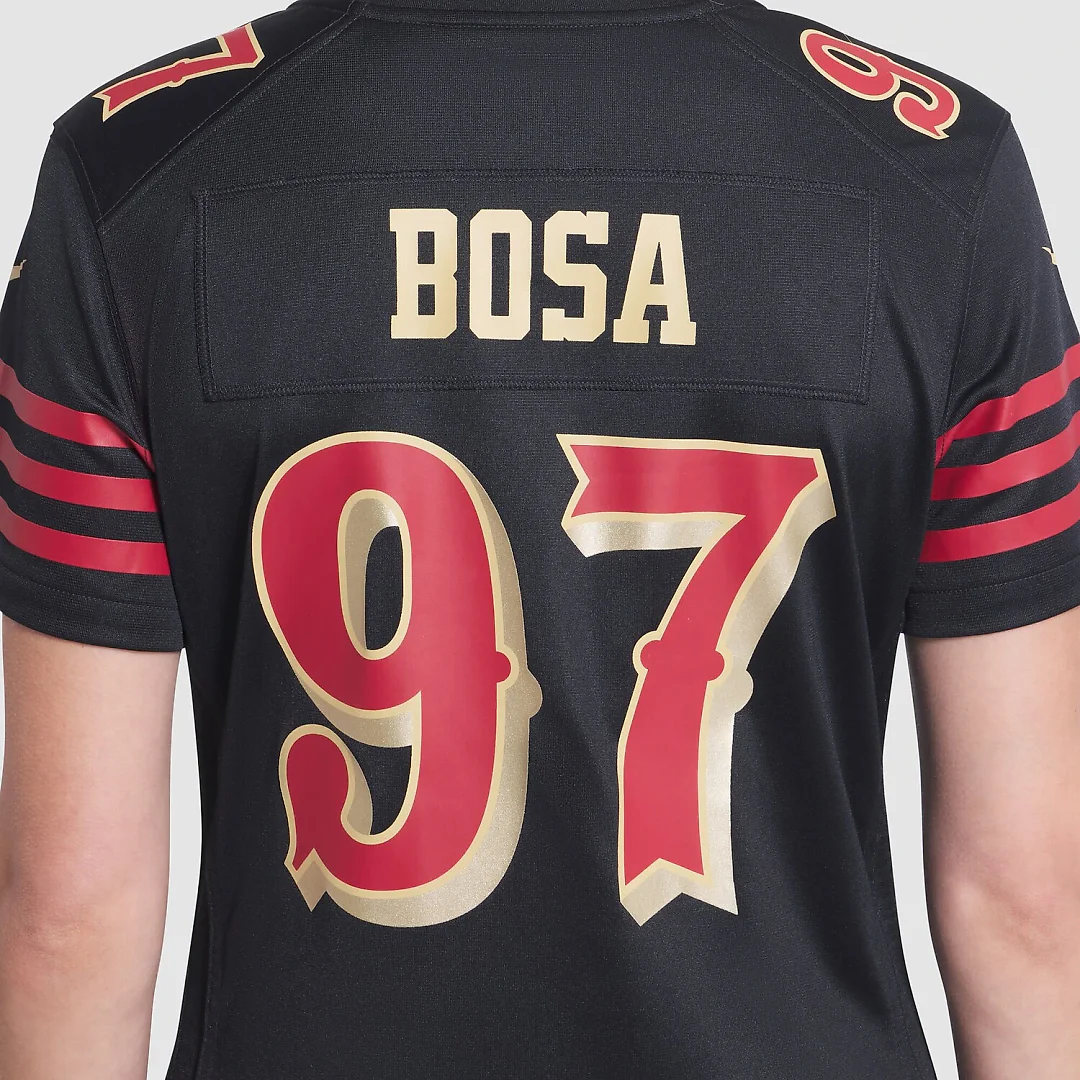 Zennovawear Nick Bosa San Francisco 49ers Women's 2025 Rivalries Collection Game Jersey - Black