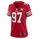 Zennovawear Nick Bosa San Francisco 49ers Women's 80th Anniversary Game Jersey - Scarlet