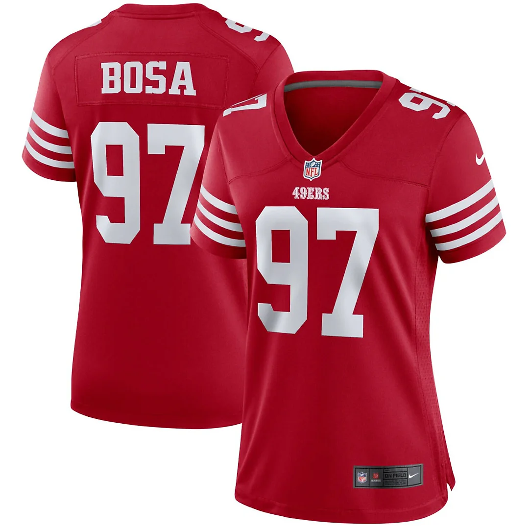 Zennovawear Nick Bosa San Francisco 49ers Women's Player Jersey - Scarlet