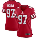 Zennovawear Nick Bosa San Francisco 49ers Women's Player Jersey - Scarlet