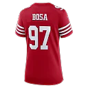 Zennovawear Nick Bosa San Francisco 49ers Women's 80th Anniversary Game Jersey - Scarlet
