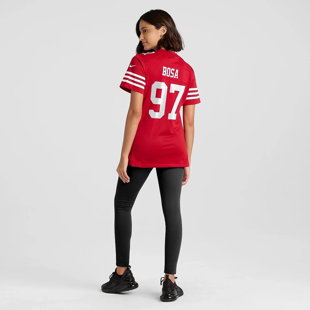 Zennovawear Nick Bosa San Francisco 49ers Women's Player Jersey - Scarlet