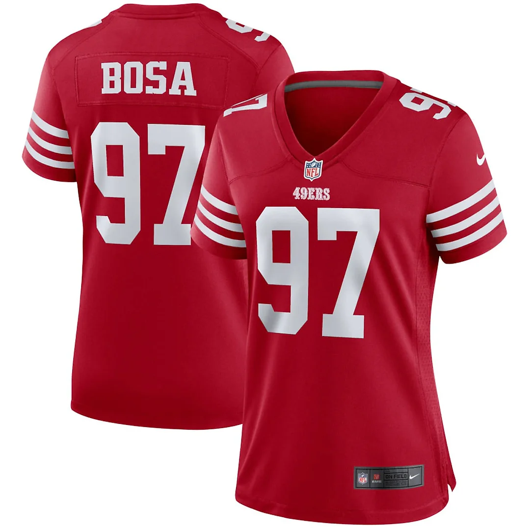 Zennovawear Nick Bosa San Francisco 49ers Women's Player Jersey - Scarlet