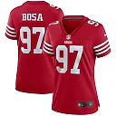 Zennovawear Nick Bosa San Francisco 49ers Women's Player Jersey - Scarlet