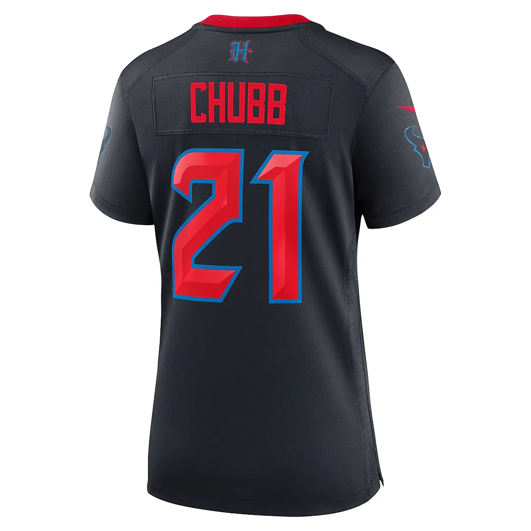 Zennovawear Nick Chubb Houston Texans Women's Game Jersey - Navy