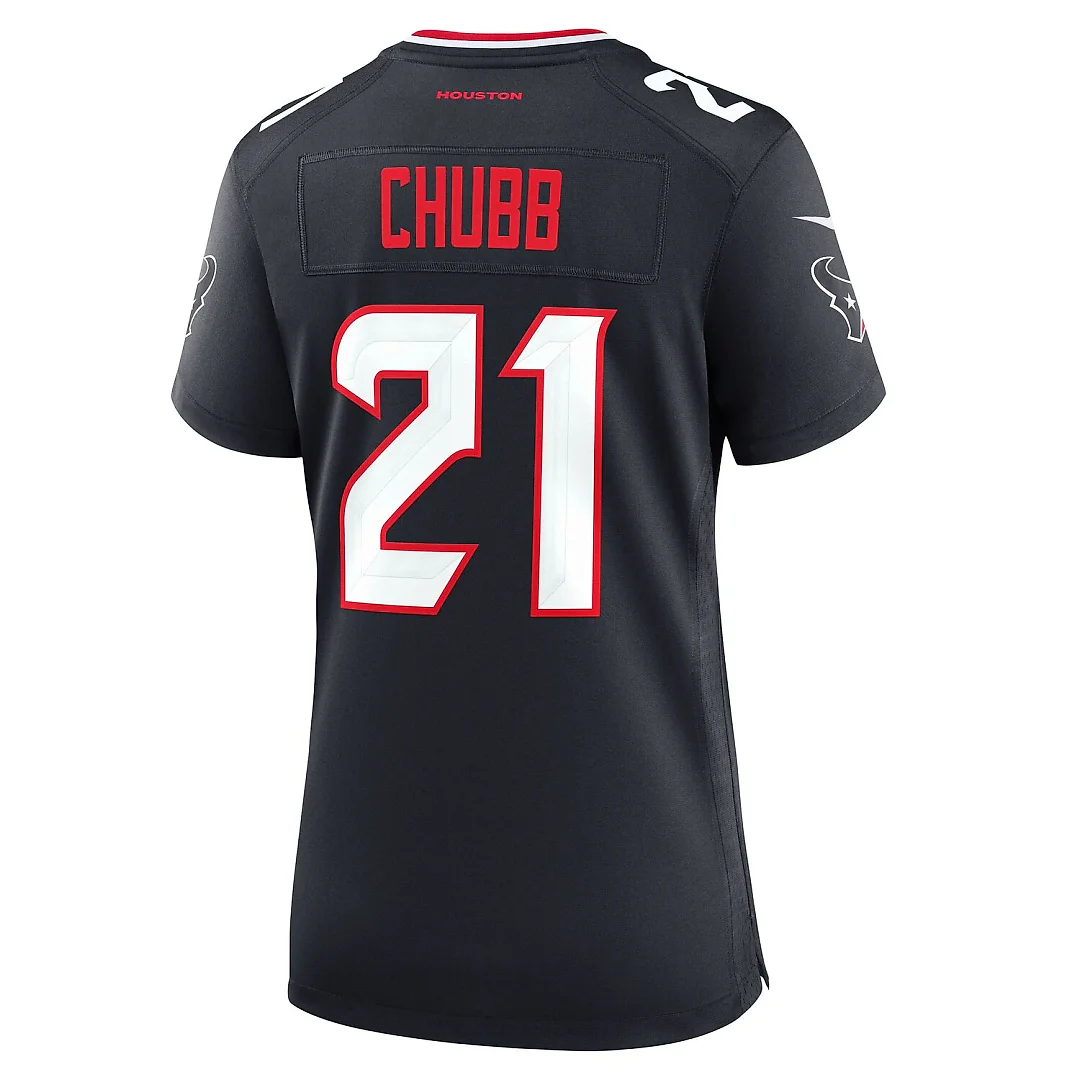 Zennovawear Nick Chubb Houston Texans Women's Team Game Jersey - Navy