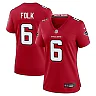 Zennovawear Nick Folk Atlanta Falcons Women's Team Game Jersey - Red