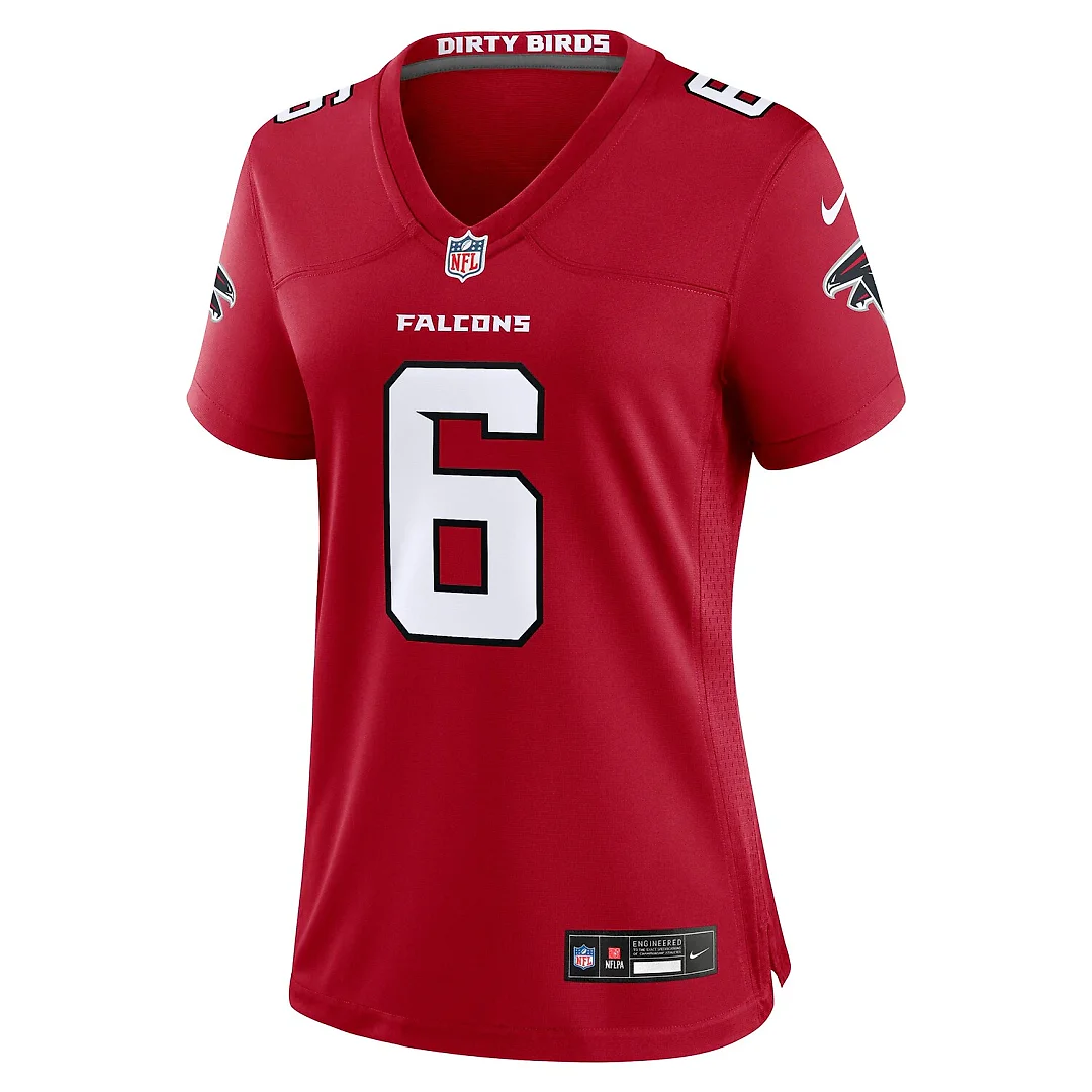 Zennovawear Nick Folk Atlanta Falcons Women's Team Game Jersey - Red
