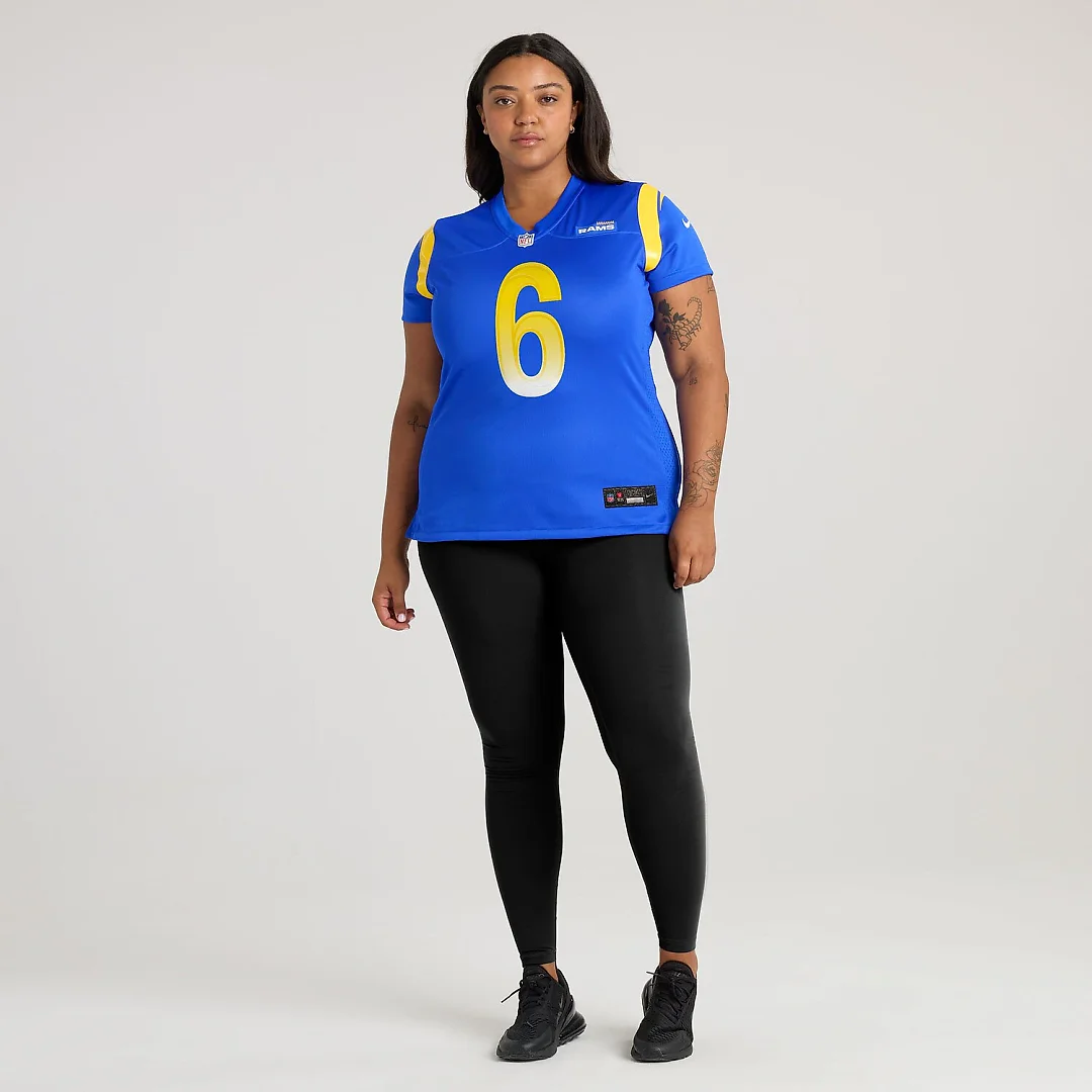 Zennovawear Nick Hampton Los Angeles Rams Women's Team Game Jersey - Royal