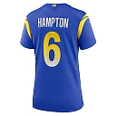 Zennovawear Nick Hampton Los Angeles Rams Women's Team Game Jersey - Royal