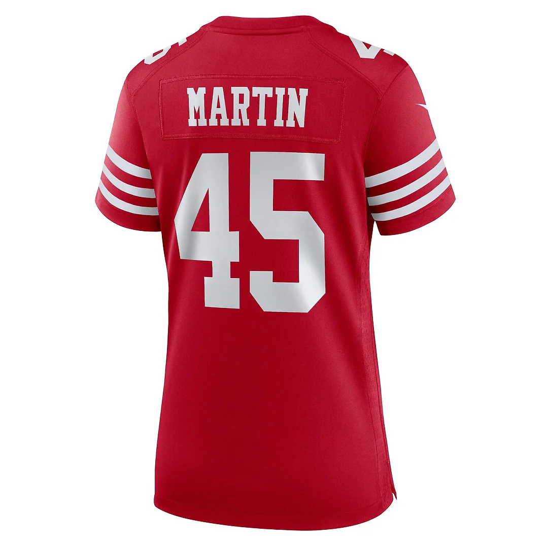 Zennovawear Nick Martin San Francisco 49ers Women's Team Game Jersey - Scarlet