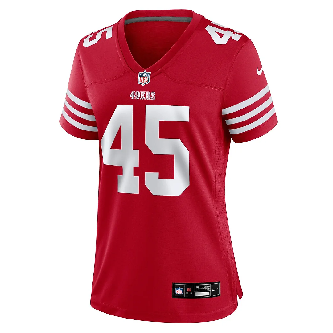 Zennovawear Nick Martin San Francisco 49ers Women's Team Game Jersey - Scarlet