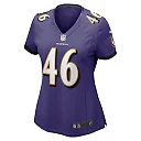 Zennovawear Nick Moore Baltimore Ravens Women's Game Player Jersey - Purple