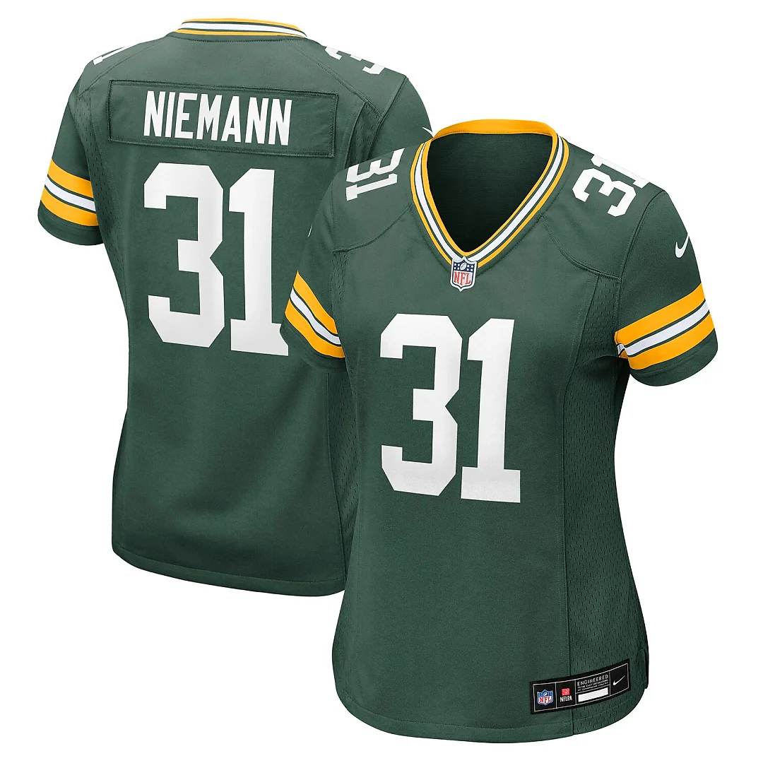 Zennovawear Nick Niemann Green Bay Packers Women's Team Game Jersey - Green