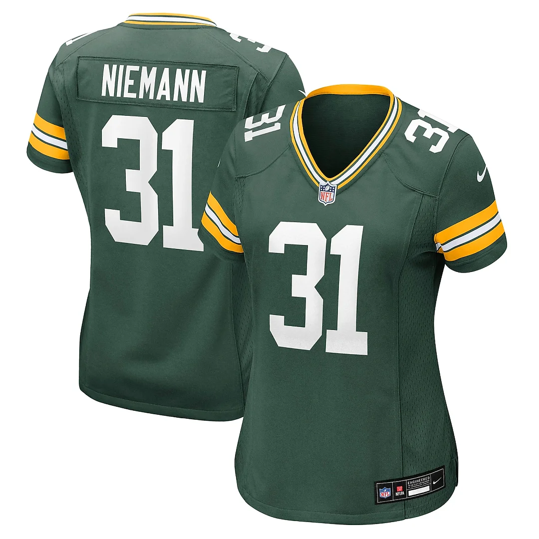 Zennovawear Nick Niemann Green Bay Packers Women's Team Game Jersey - Green