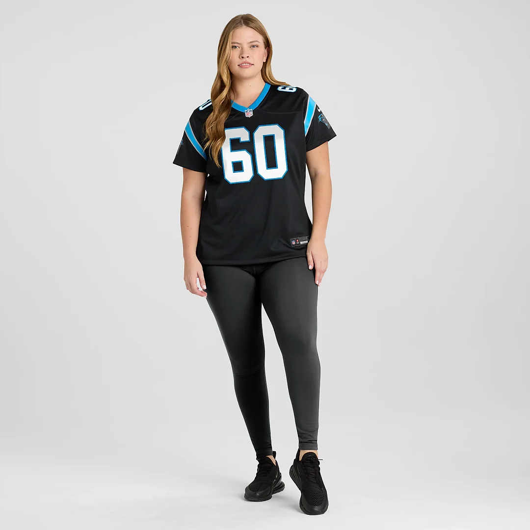 Zennovawear Nick Samac Carolina Panthers Women's Team Game Jersey - Black