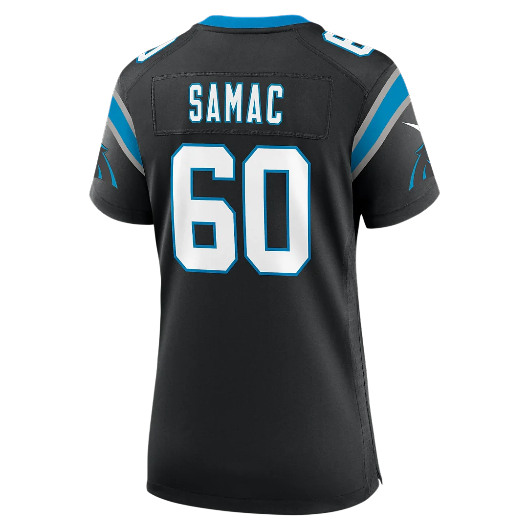 Zennovawear Nick Samac Carolina Panthers Women's Team Game Jersey - Black