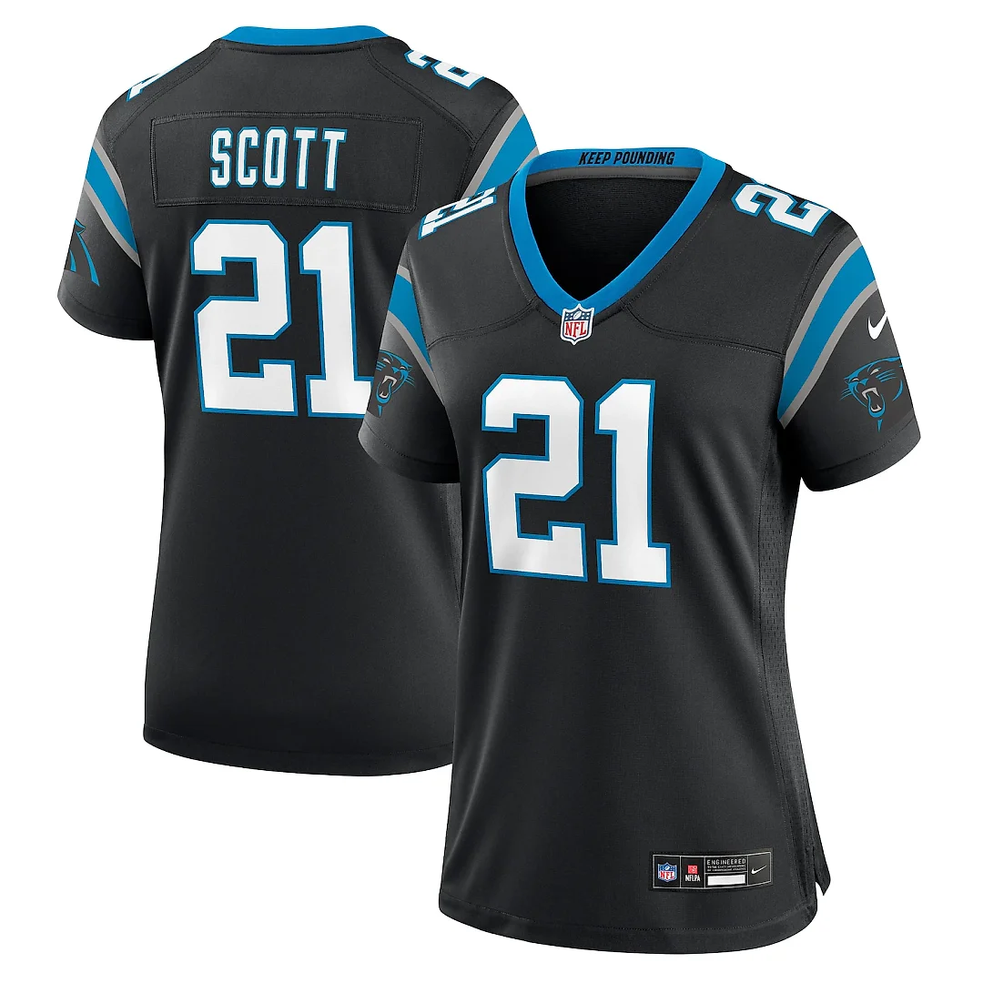 Zennovawear Nick Scott Carolina Panthers Women's Game Jersey - Black
