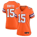 Zennovawear Nik Bonitto Denver Broncos Women's Alternate 2 Mile High Collection 1977 Throwback Game Jersey - Orange