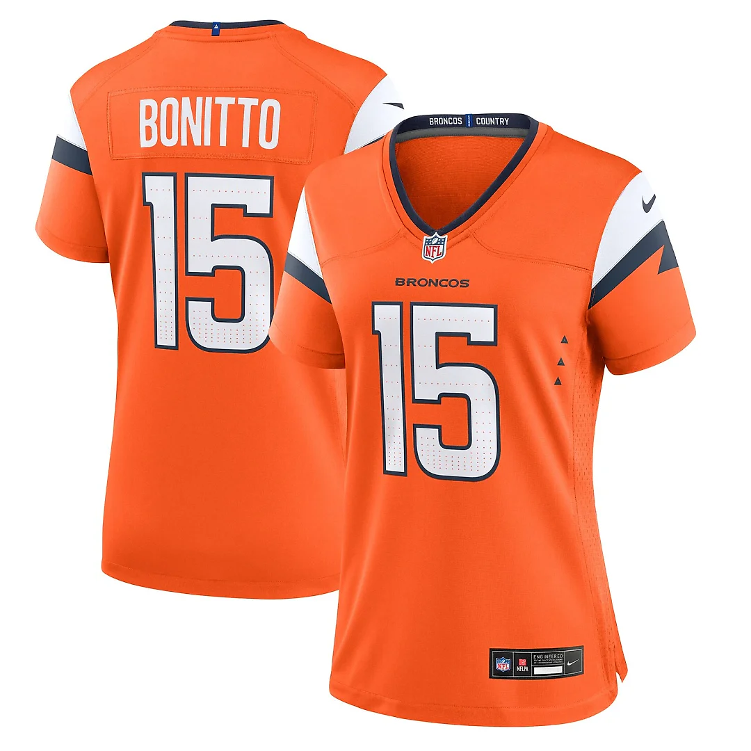 Zennovawear Nik Bonitto Denver Broncos Women's Team Game Jersey - Orange